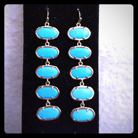 Kendra Scott Jewelry - So Unique blue dangle Kendra Scott earrings